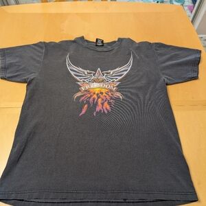 Vintage 1990’s Distressed Harley Davidson Faded T Shirt Mansfield OH